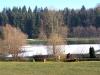 Le lac gel� � proximit� de la Maison Familiale Rurale